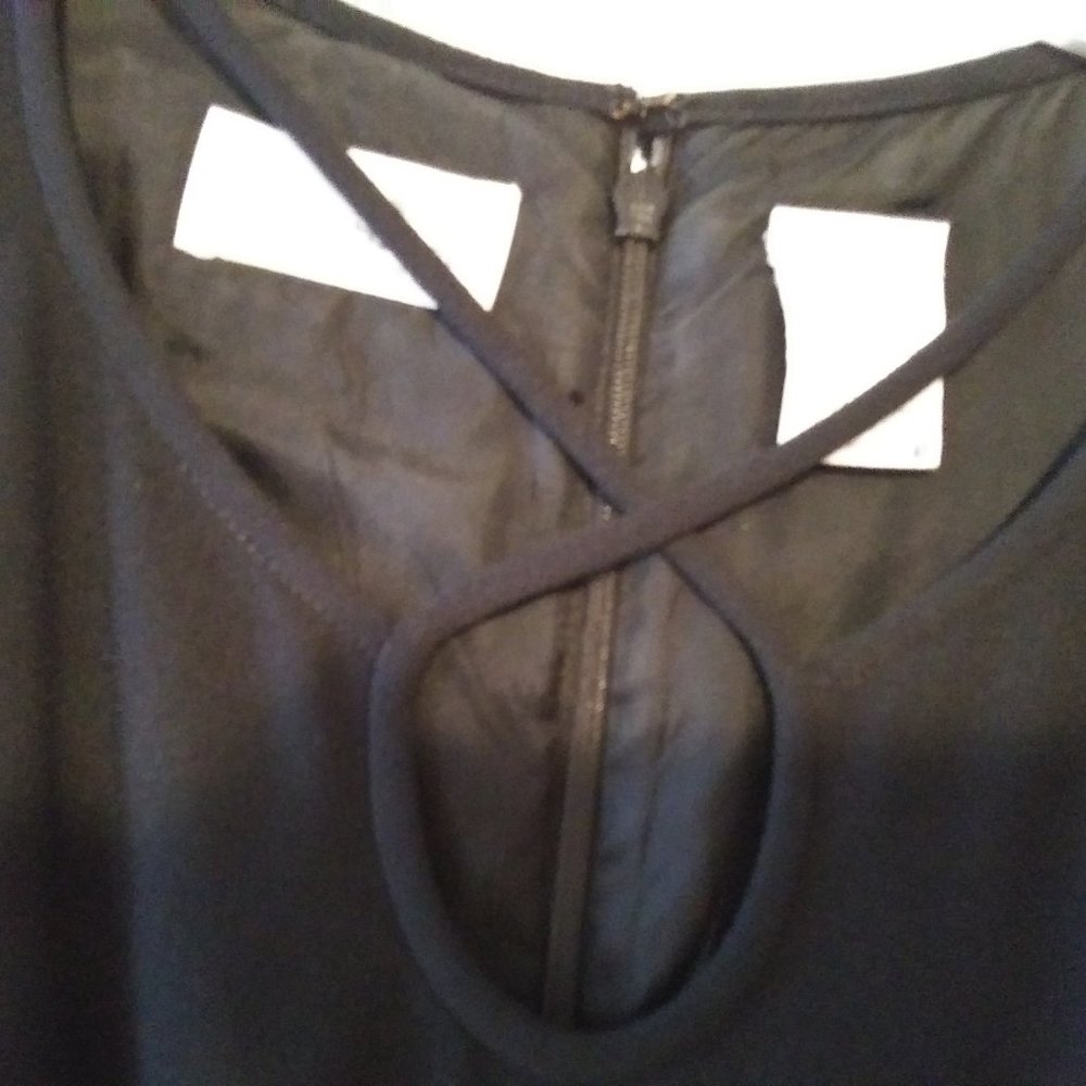 Liz Claiborne LBD black dress Petite 8 - Picture 3 of 15